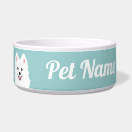 Tigela Cachorro Spitz Personalizável / Pomeraniano