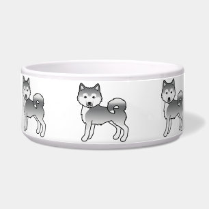 Tigela Cães de Cartoon Malamute Silver Alaskan