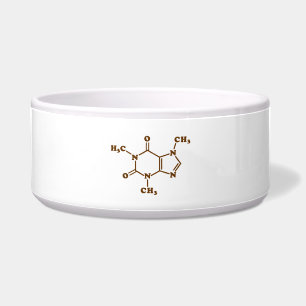Tigela Cafeína - Café - Fórmula Química Molecular