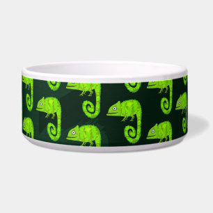 Tigela Camaleão bonito verde