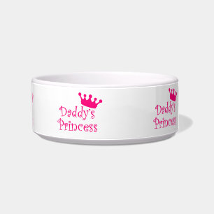 Tigela Camisa de estimação da princesa do pai