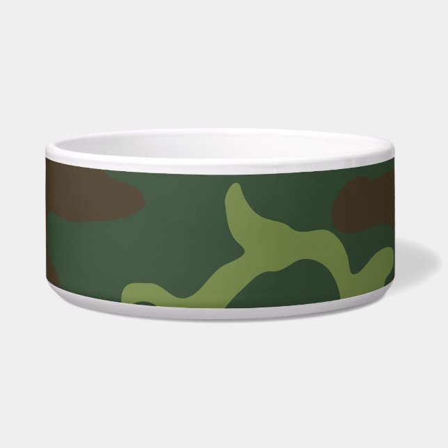 Tigela Camo Militar Floresta Verde (Frente)
