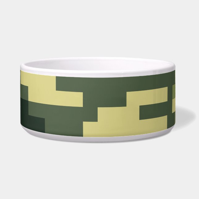 Tigela Camuflagem Digital Woodland de 8 Bits / Camo (Frente)