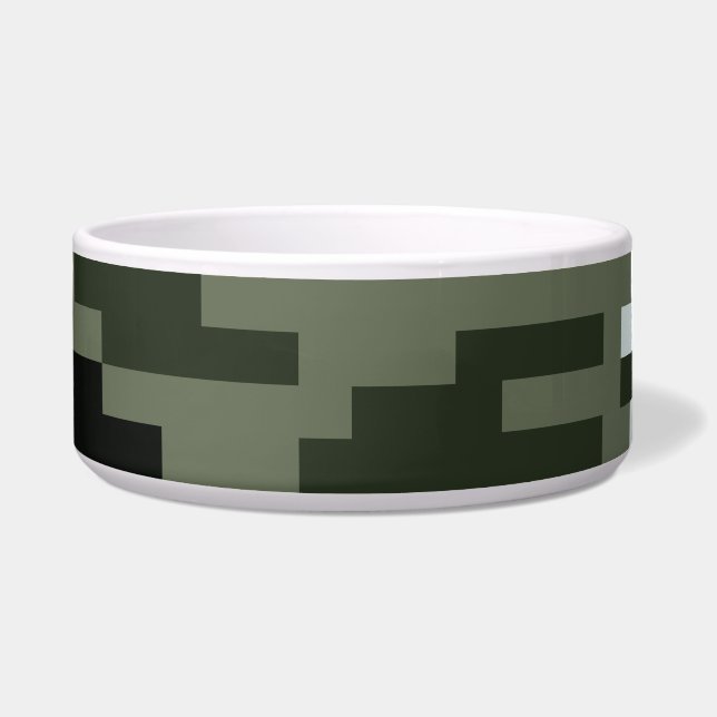Tigela Camuflagem urbana digital de 8 bits/Camo (Frente)