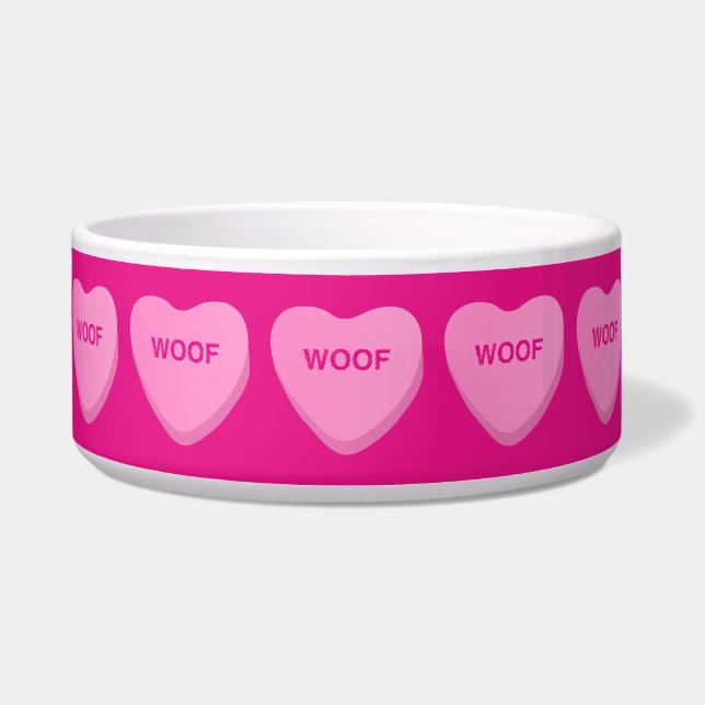 Tigela Candy Hearts Woof (Frente)