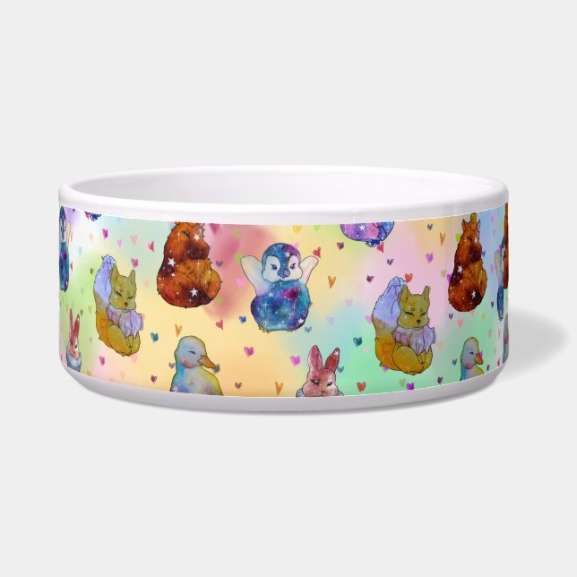 Tigela Caneca Amigos dos Animais Fofos (Frente)