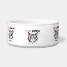 Caneca de Café com Ilustração Artística de Gato -