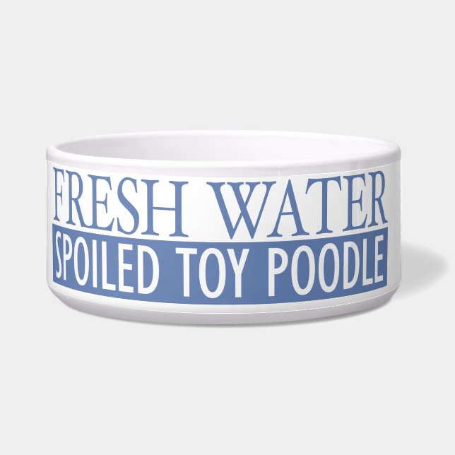 Tigela caniche de brinquedo estragada (Frente)