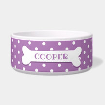 Cão Branco Lilac Cão Ósseo Personalizado