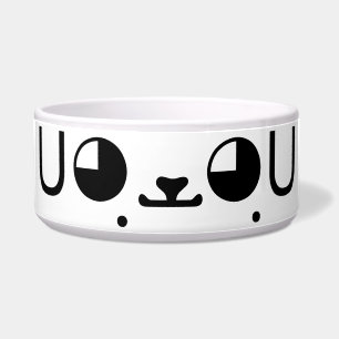 Tigela Cão Cachorro Cachorro Japonês Kaomoji Emoticon