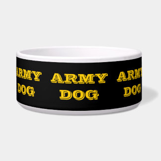 Tigela Cão do Exército de Pet Bowl