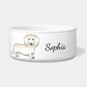 Tigela Cão e nome do desenho animado de corte de cabelo