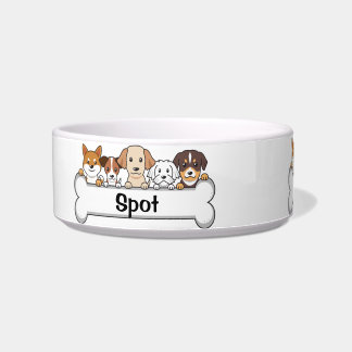 Tigela Cão/Gato Personalizado com Osso