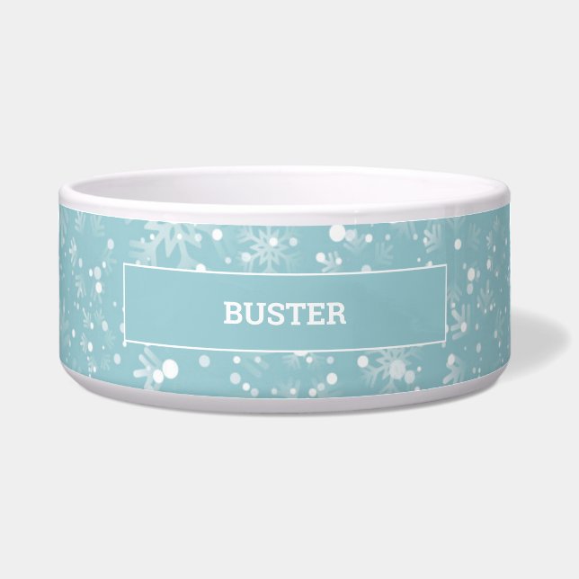 Tigela Cão Pet Natal | Gato Personalizado (Frente)