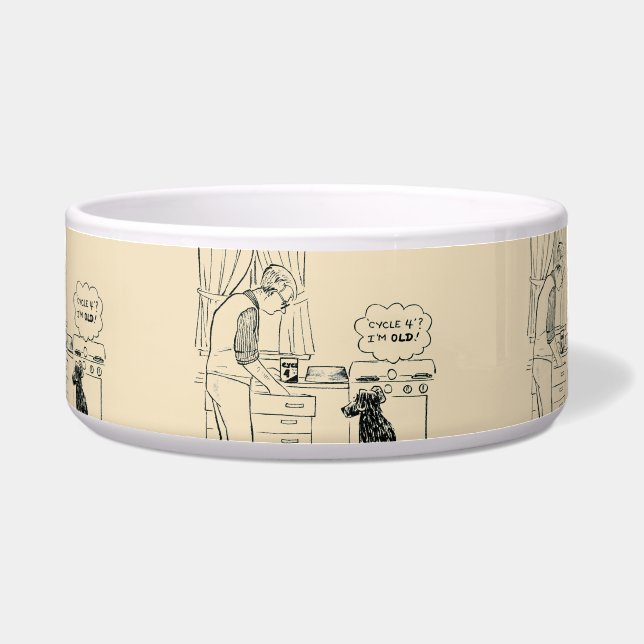 Tigela Cão que obtem mais velho (Frente)