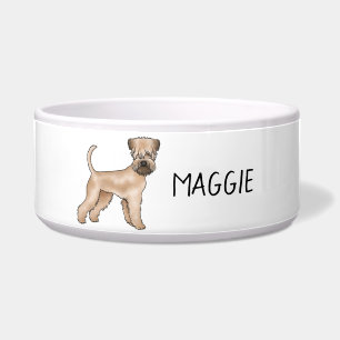 Tigela Cão Soft-Coated Wheaten Terrier Com Nome Personali