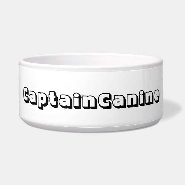 TIGELA CAPTAIN CANINE DOG BOWL (Frente)