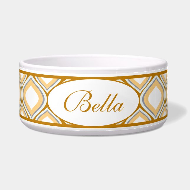 Tigela Caramel Ogee Cerâmica Personalizada Bowl (Frente)