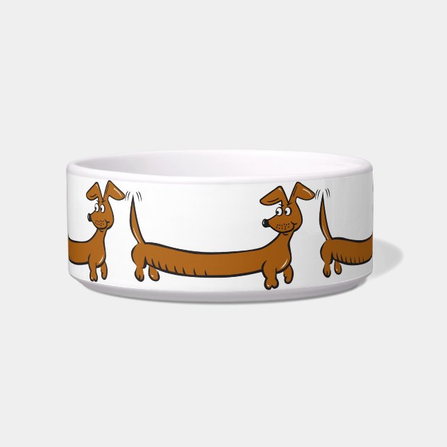 Tigela Cartoon Bonito Dachshund (Frente)
