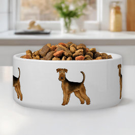 Tigela Cartoon de Airedale Terrier Bingley Terrier Cachor