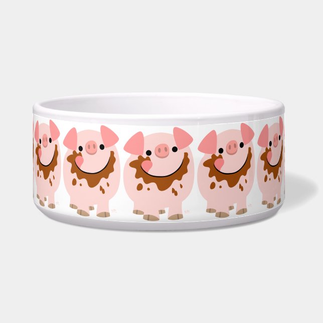 Tigela Cartoon de Chocolate Bonito (Frente)