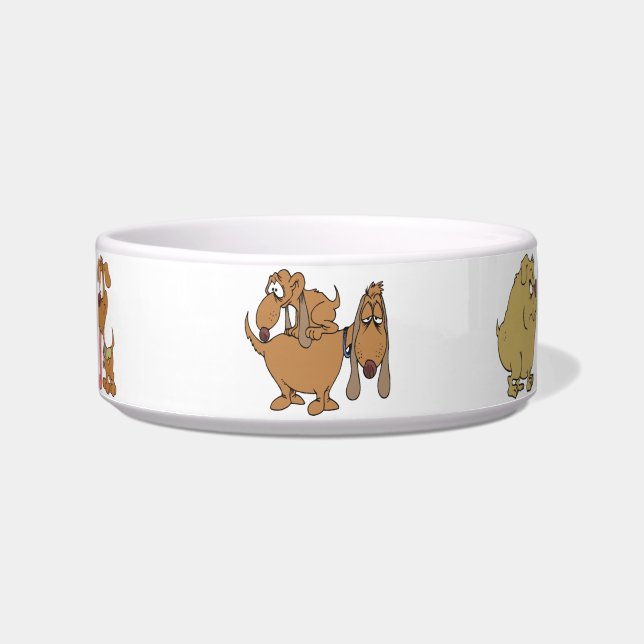 Tigela Cartoon Dog Pet Bowls (Frente)