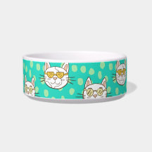 Cartoon Engraçado Gato Vestindo Óculos Sol