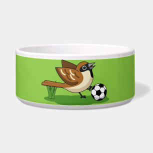 Tigela Cartoon Gelado Jogando Futebol