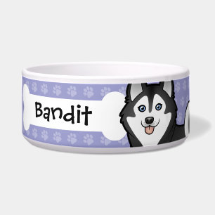 Tigela Cartoon Siberian Husky / Alaskan Malamute