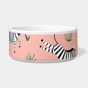 Tigela Cartoon Zebras Funny Patterno Sem Olho