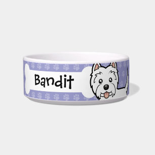Tigela Cartum West Highland White Terrier