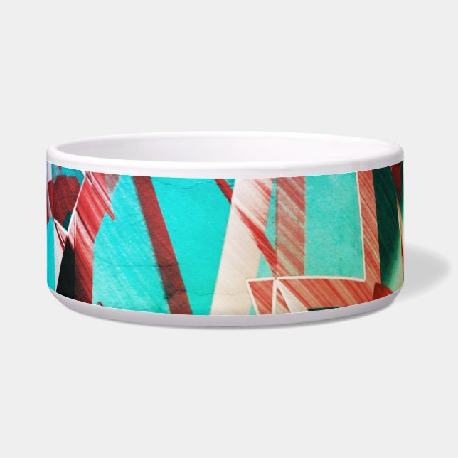 Tigela Castanho passa por verde-rústico e aquamarina (Esquerda)