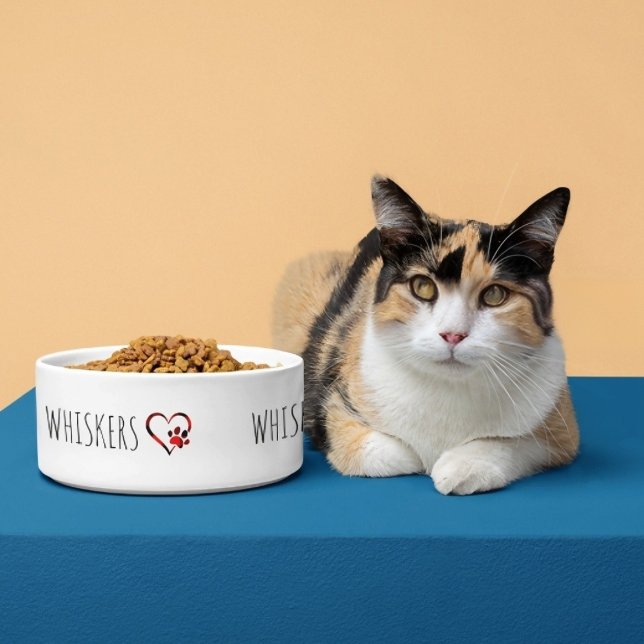 Tigela Cat Bowl Personalizada com Nome (Criador carregado)