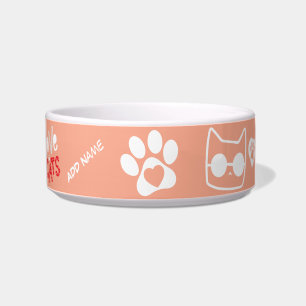 Tigela Cat Bowl Personalizável - Presente de Cat Personal