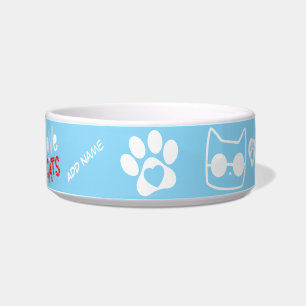 Tigela Cat Bowl Personalizável - Presente de Cat Personal