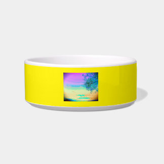 TIGELA CAT DOG FOOD BOWL CERAMIC STYLE DESIGN