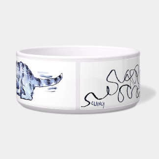 Tigela Cat Yarn Ceramic Pet Bowl