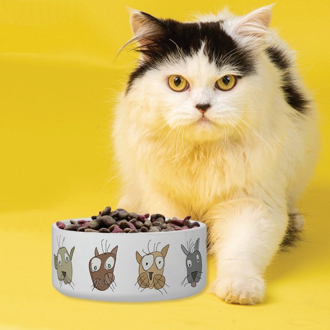 Tigela Cats Doodle (Criador carregado)