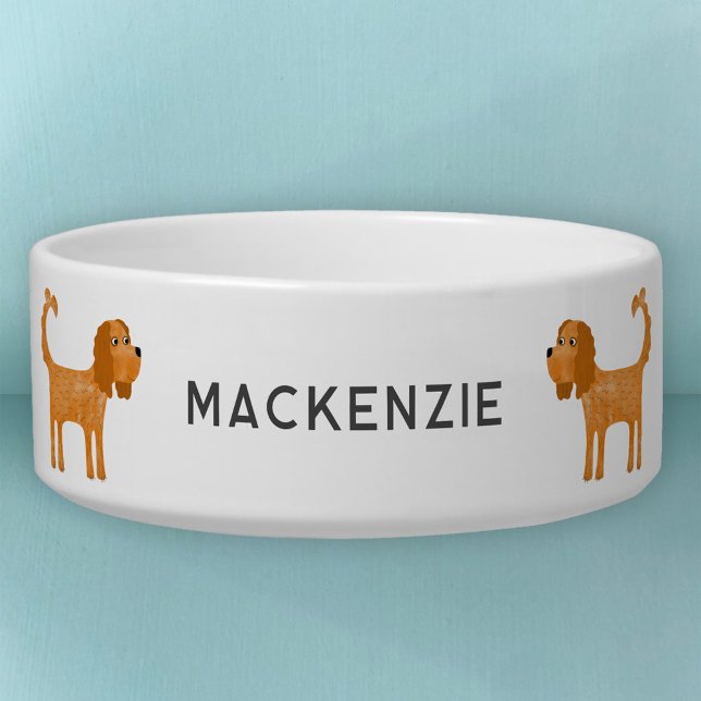 Tigela Cavalier King Charles Spaniel Dog Personalizado (Criador carregado)