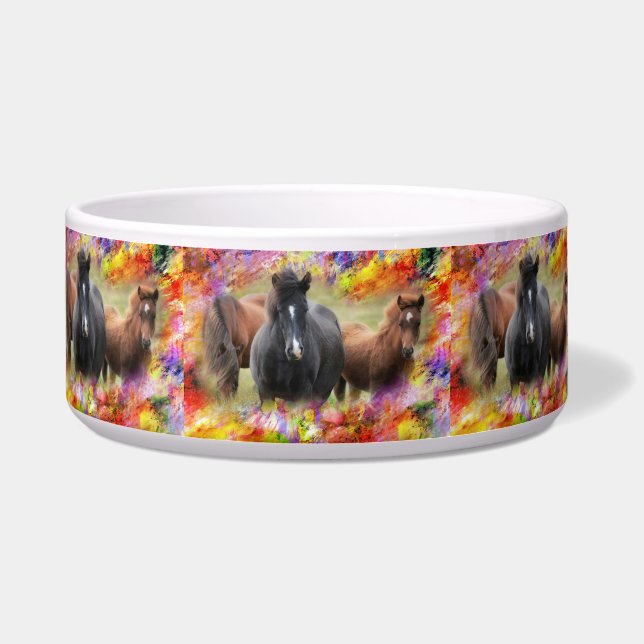 Tigela Cavalos Coloridos (Frente)