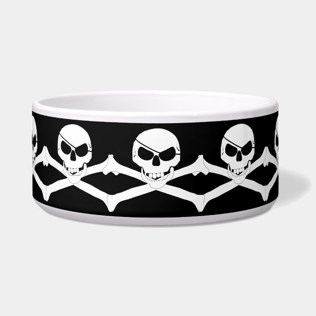 Tigela Caveira e Crossbones - Jolly Roger (Frente)