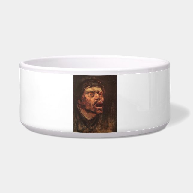 Tigela Chefe de um Homem Irritado (Tristeza e Sofrimento) (Frente)