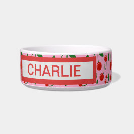 Tigela Cherries Dog Bowl personalizado