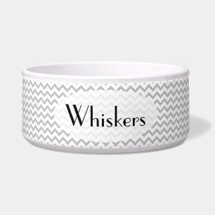 Tigela Chevron cinzento personalizado
