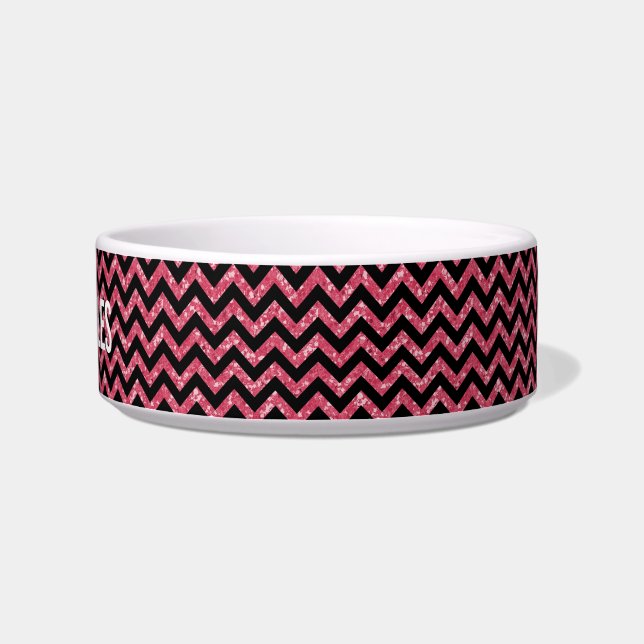 Tigela Chevron Glitter Look Cat Bowl (Direita)