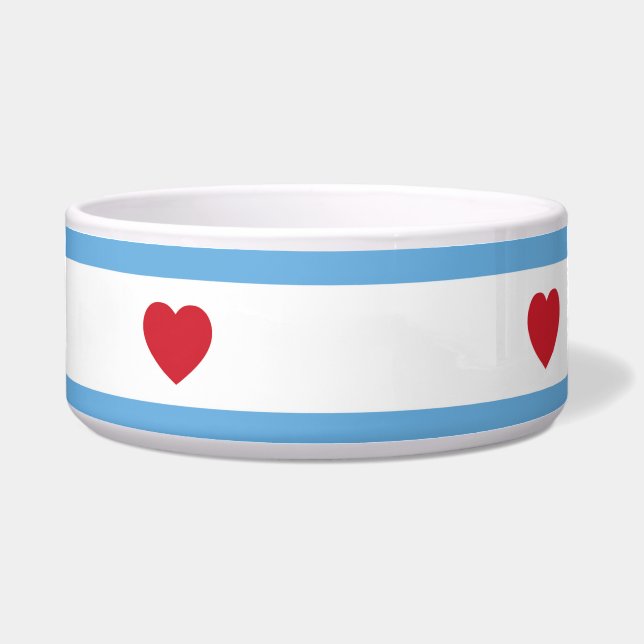 Tigela Chicago Love | Boliche para Pet (Frente)
