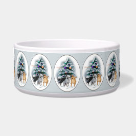 Tigela Chihuahua Christmas Dog Bowl