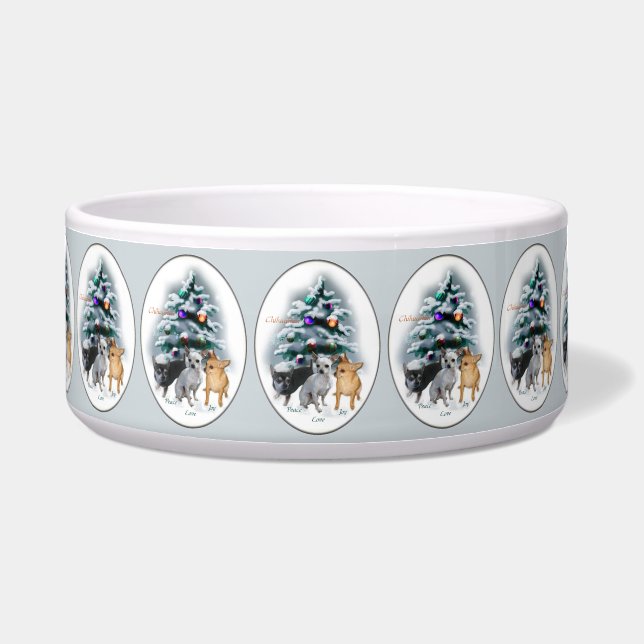 Tigela Chihuahua Christmas Dog Bowl (Frente)