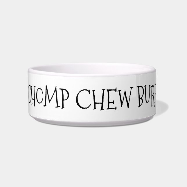 Tigela Chomp Chew Burp (Frente)