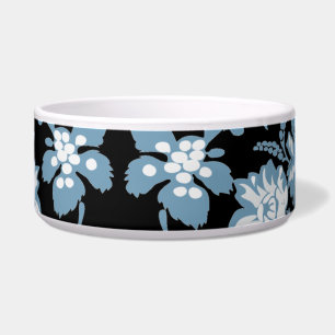 Tigela cinza azul da flora